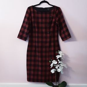 Le Chateau red plaid dress